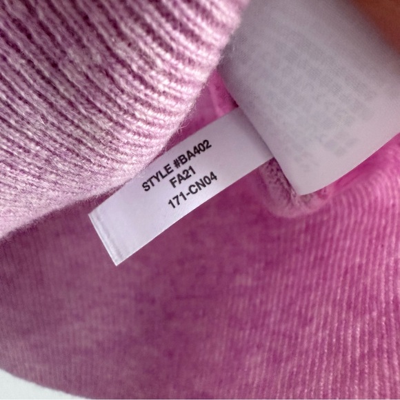 J. Crew Cashmere Classic Fit Crewneck Sweater with Embroidery Pink XS BA402 - Picture 12 of 13